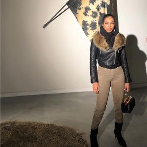 Levi vintage high waist jeans with cut out pants